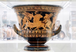 The Euphronios Krater, displayed in Rome