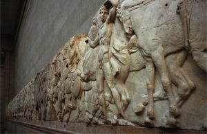 Part of the Parthenon frieze in the British Museum